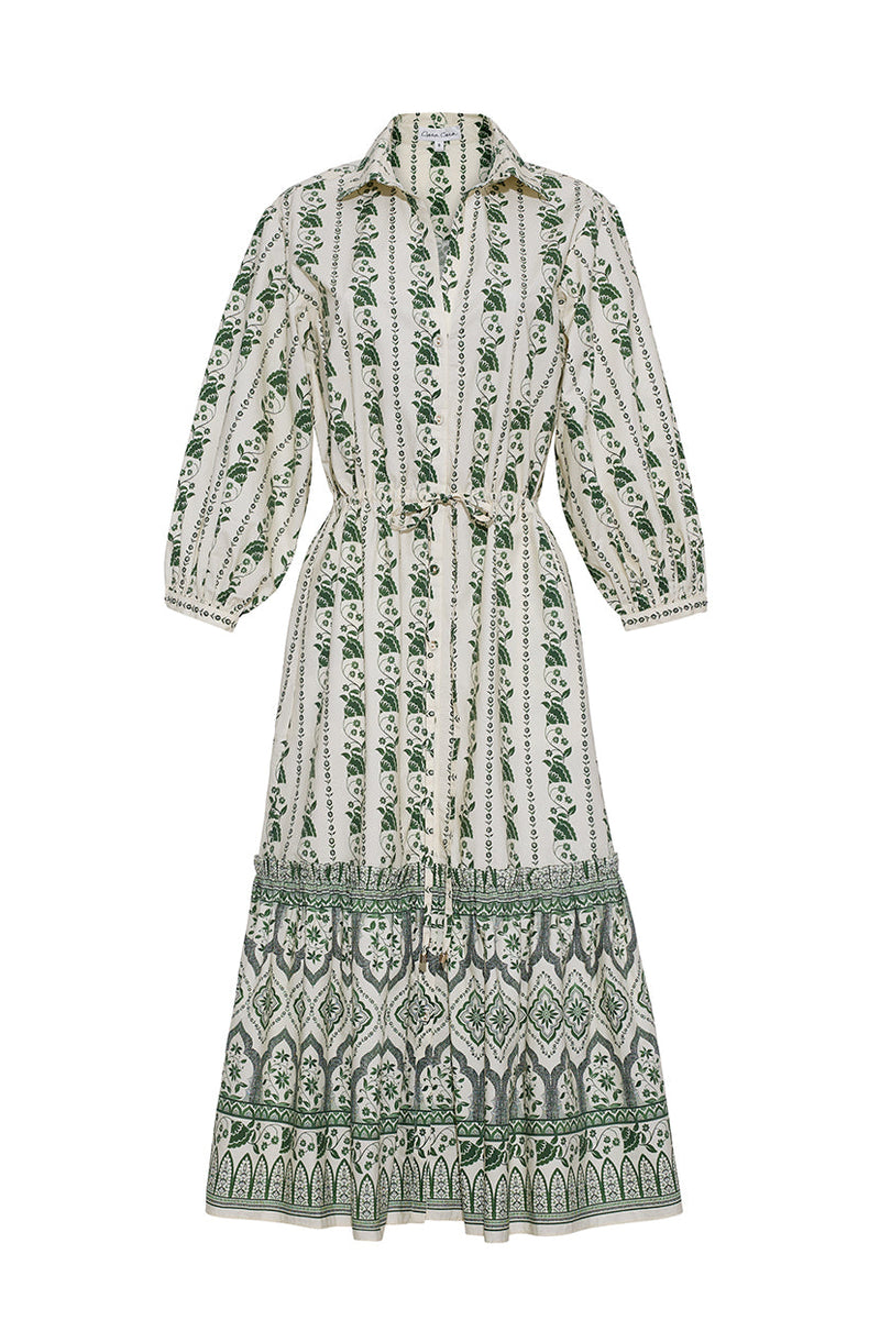 Hutton Vining Flora Green Dress by Cara Cara