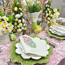 Pink Flower Motif Napkin