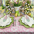 Pink Flower Motif Napkin