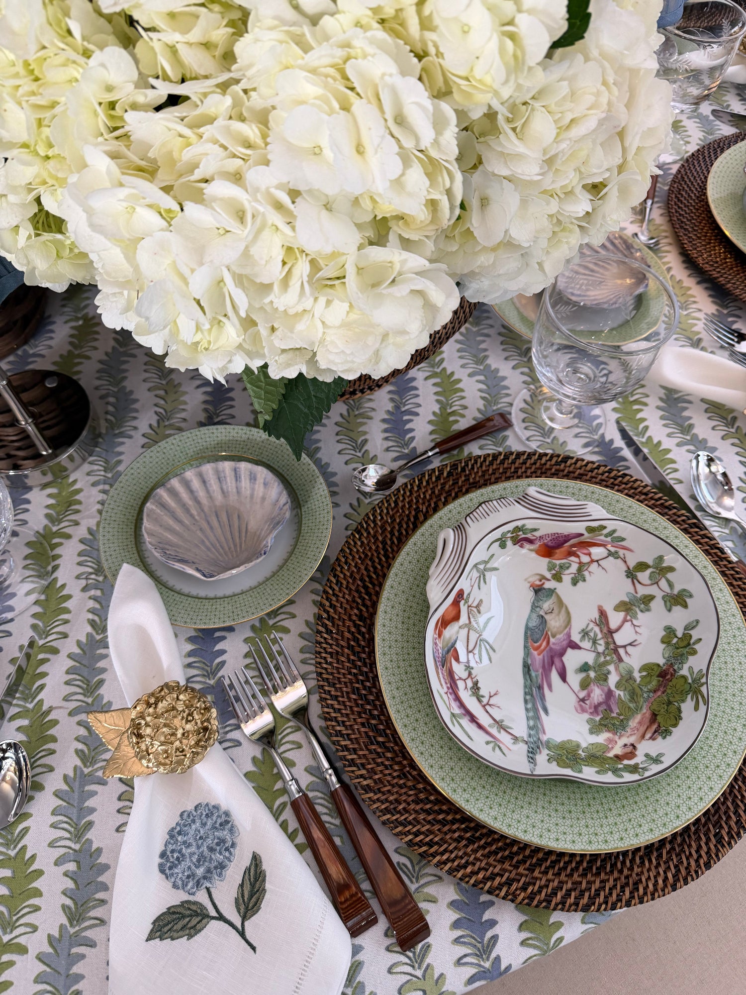 Hydrangea Napkin Rings
