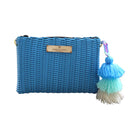 Lemon Drop Clutch, Denim