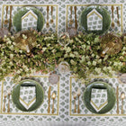 Carnation 90" Round Tablecloth, Hunter Green