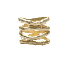 Bamboo Napkin Ring in Gold