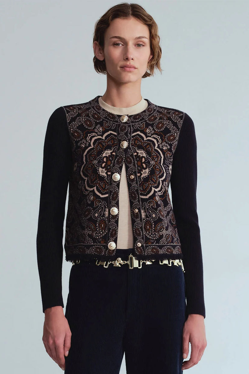 Bandana Navy Alesia Jacket by Cara Cara