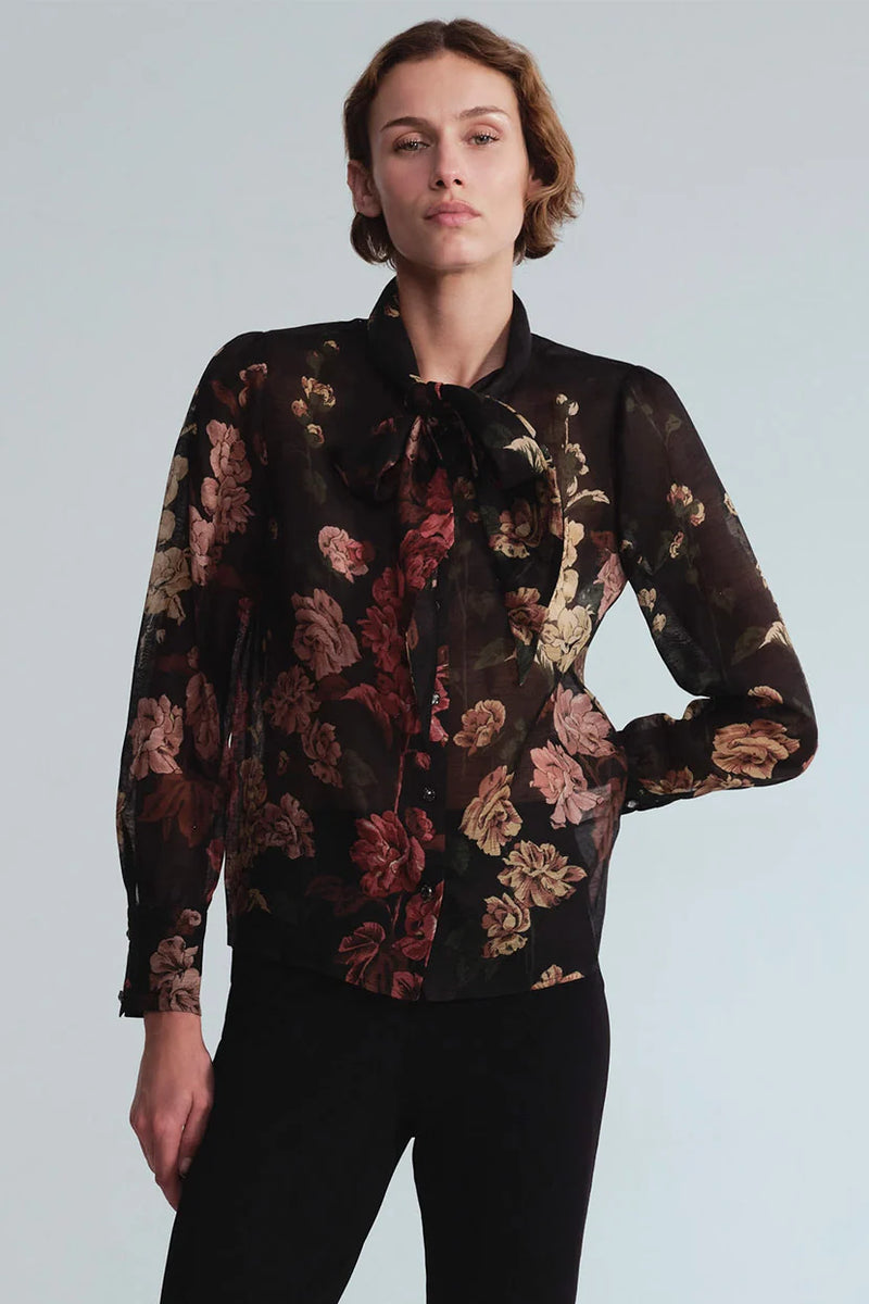 Chili Black Meadows Blouse by Cara Cara