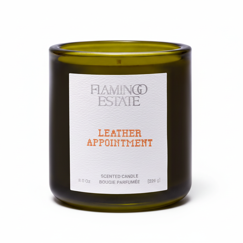 Leather Appointment Candle, 8oz
