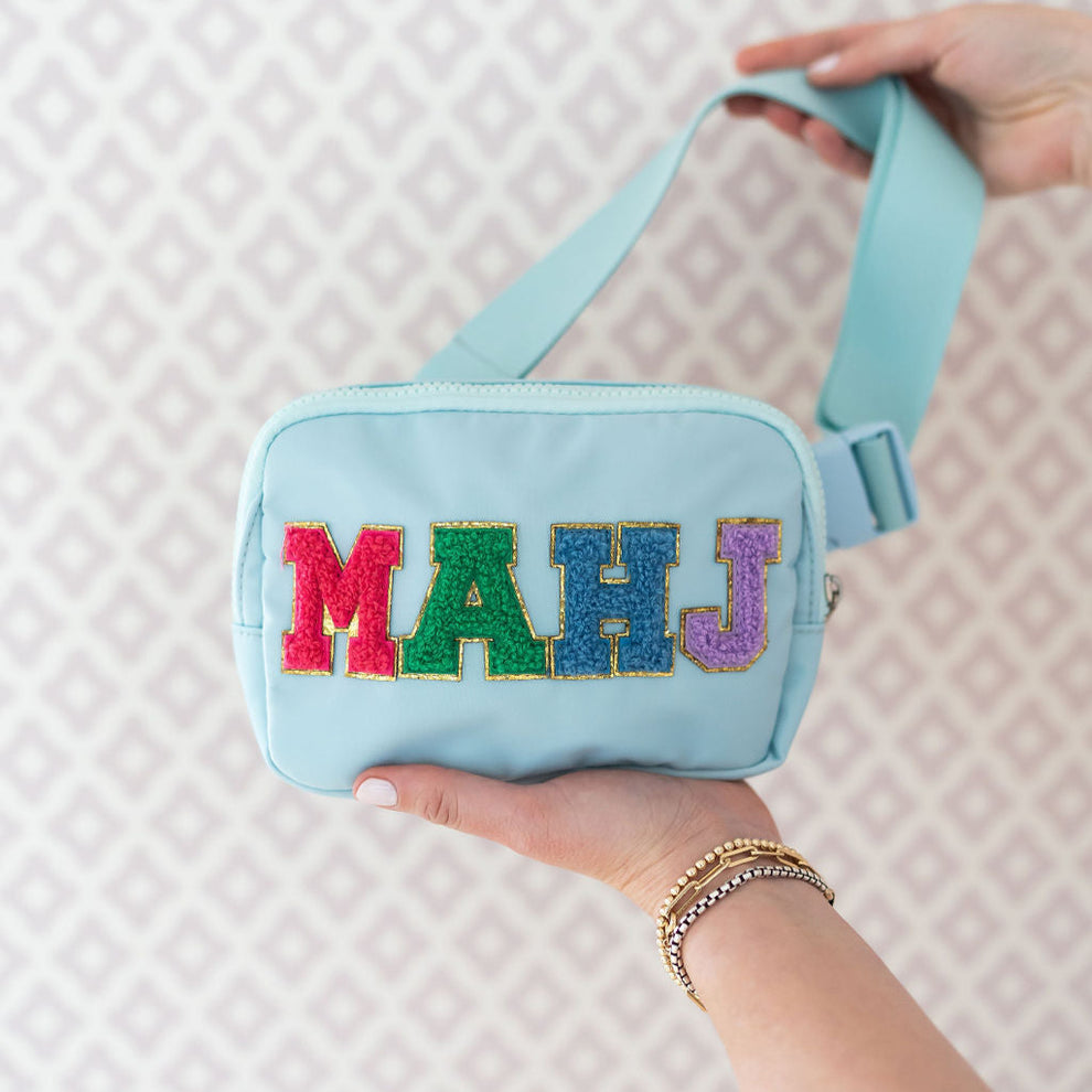 Mahj Belt Bag, LIght Blue