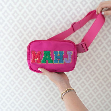 Mahj Belt Bag, Pink