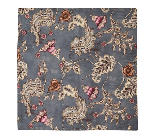 Paisley Vine Napkin in Blue & Gray