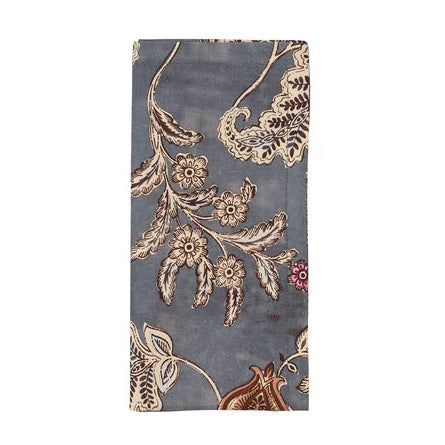 Paisley Vine Napkin in Blue & Gray
