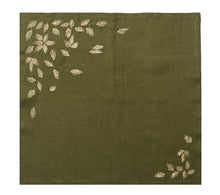 Gilded Breeze Napkin in Olive & Gold