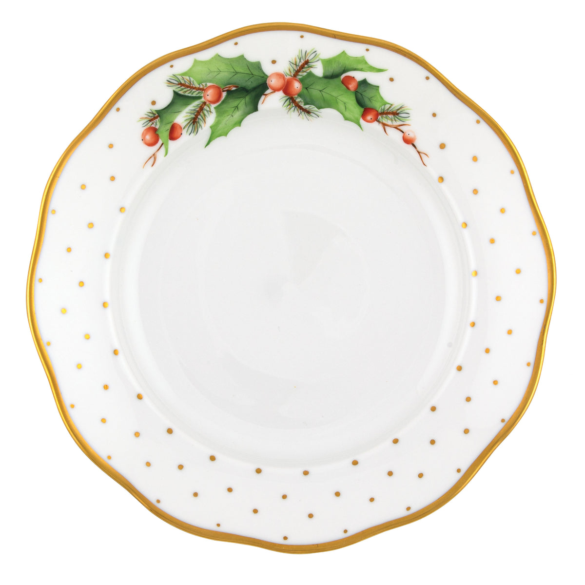 Herend Winter Shimmer Dessert Plate, 8.25D