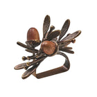 Acorn Napkin Ring in Brown & Gold