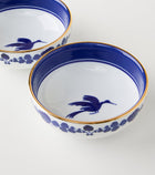 Wildbird Blue Snack Bowl, Pair