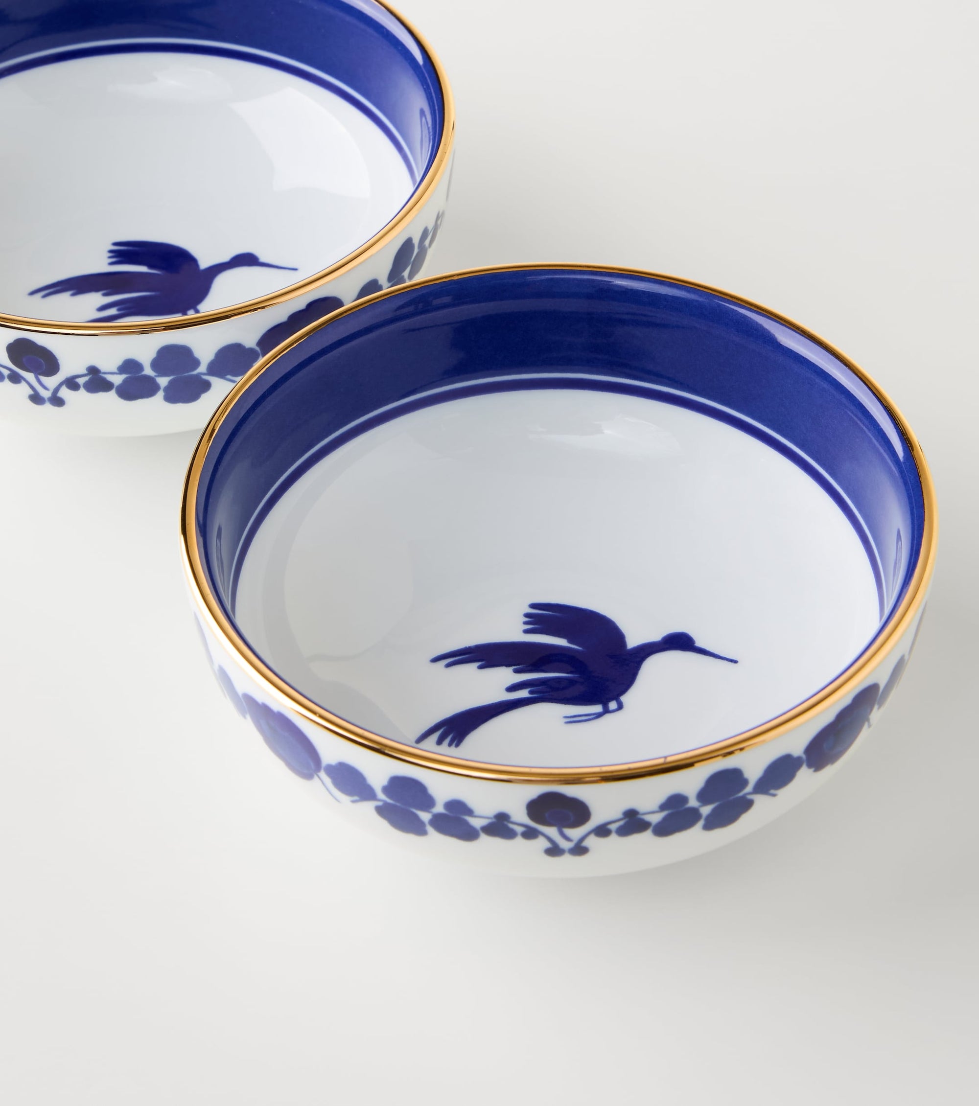 Wildbird Blue Snack Bowl, Pair