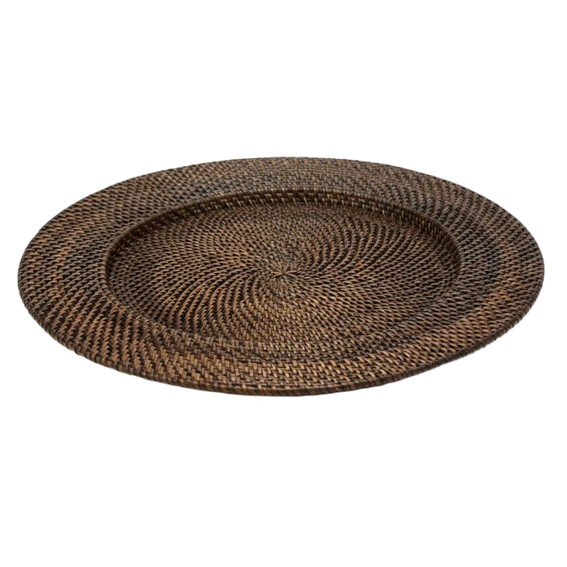 Brown Woven Charger, 13"