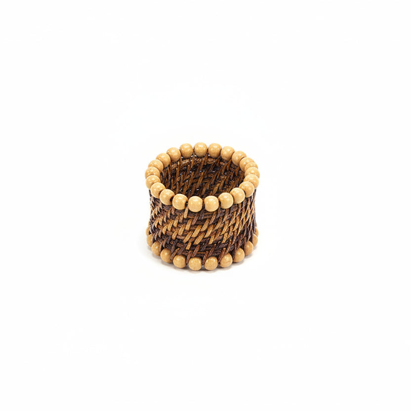 Natural Bead Napkin Ring