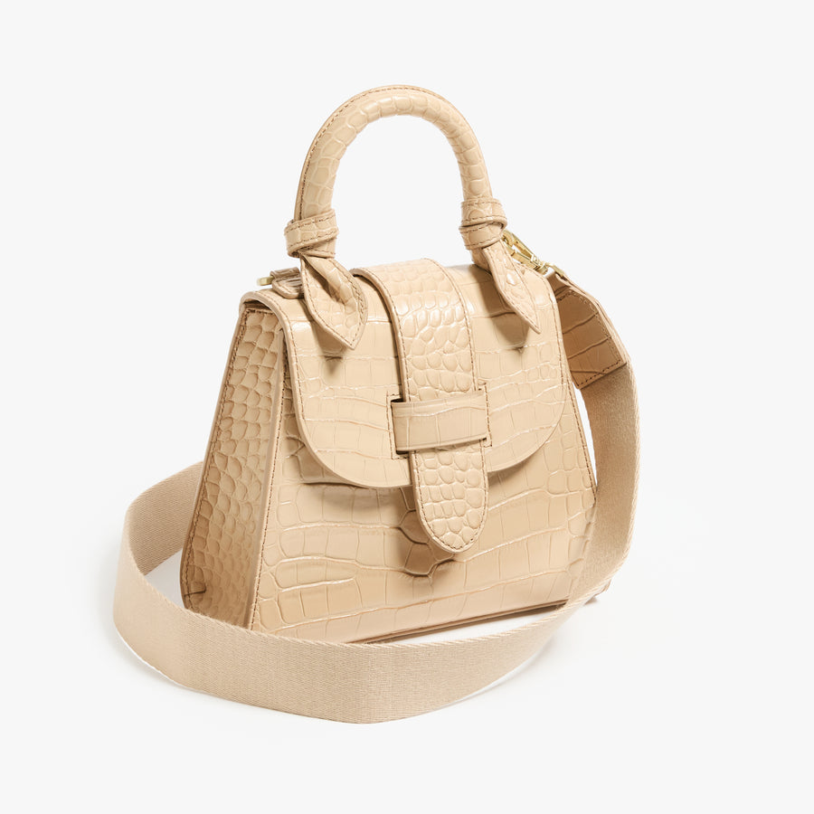 The Petite Leather Lady Bag, Sand