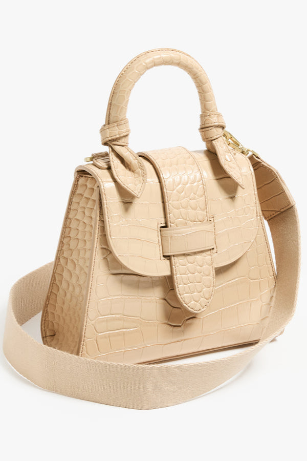 The Petite Leather Lady Bag, Sand