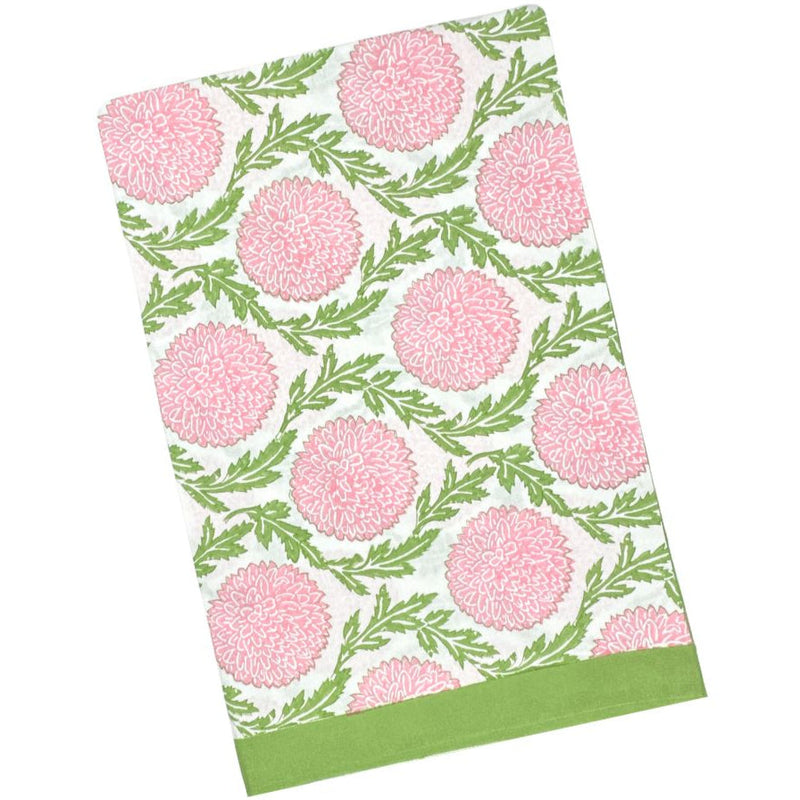 Pink and Green, Flowers & Vines Tablecloth