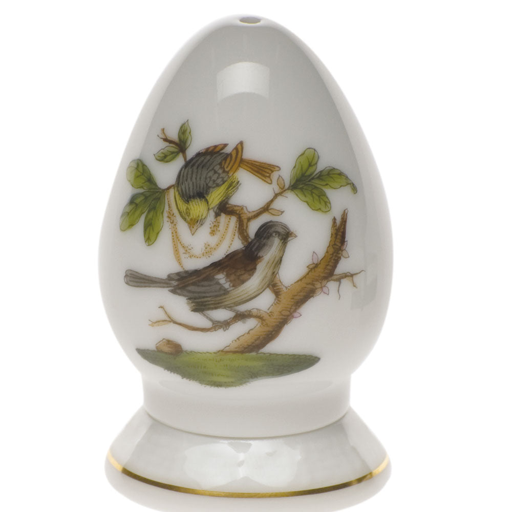 Herend Rothschild Bird Pepper Shaker, Single-Hole