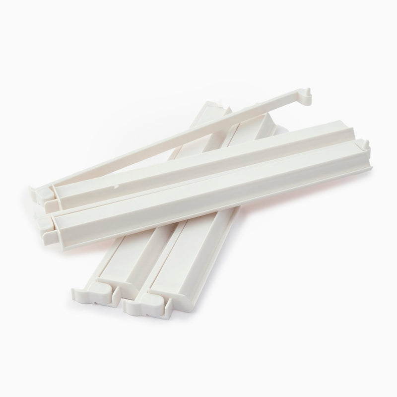 White Acrylic Rack and Pusher Set