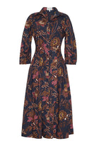 Cara Cara Raya Dress, Blue Vint Blooms