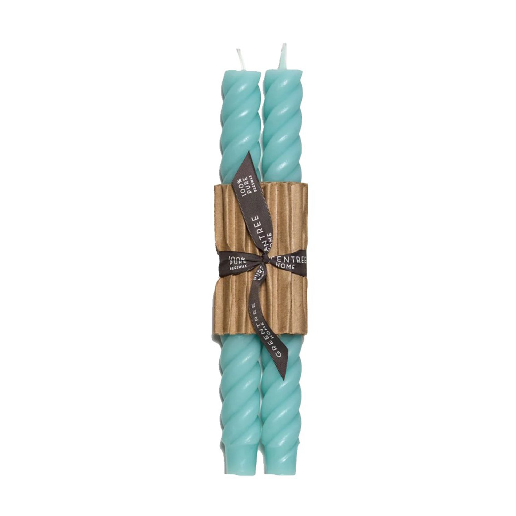 10" Robin's Egg Blue Rope Tapers