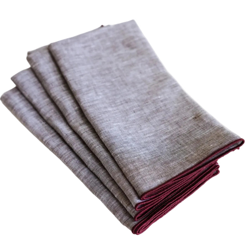 Chambray Cocoa Napkin