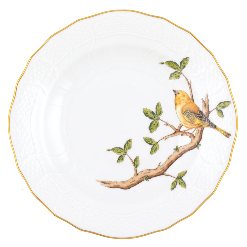 Herend Songbird Dessert Plate, Warbler