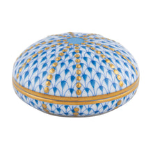 Herend Sea Urchin Box, Blue