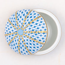 Herend Sea Urchin Box, Blue