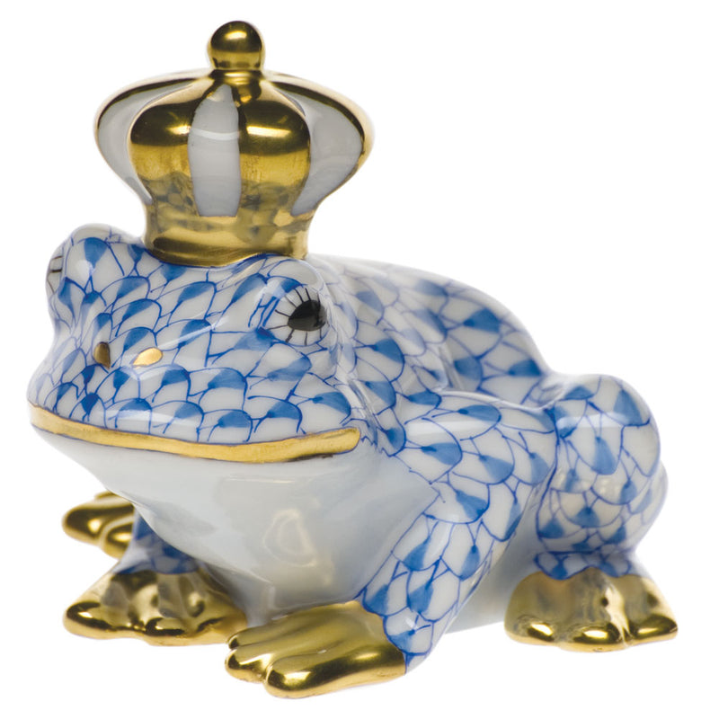 Herend Frog Prince, Blue