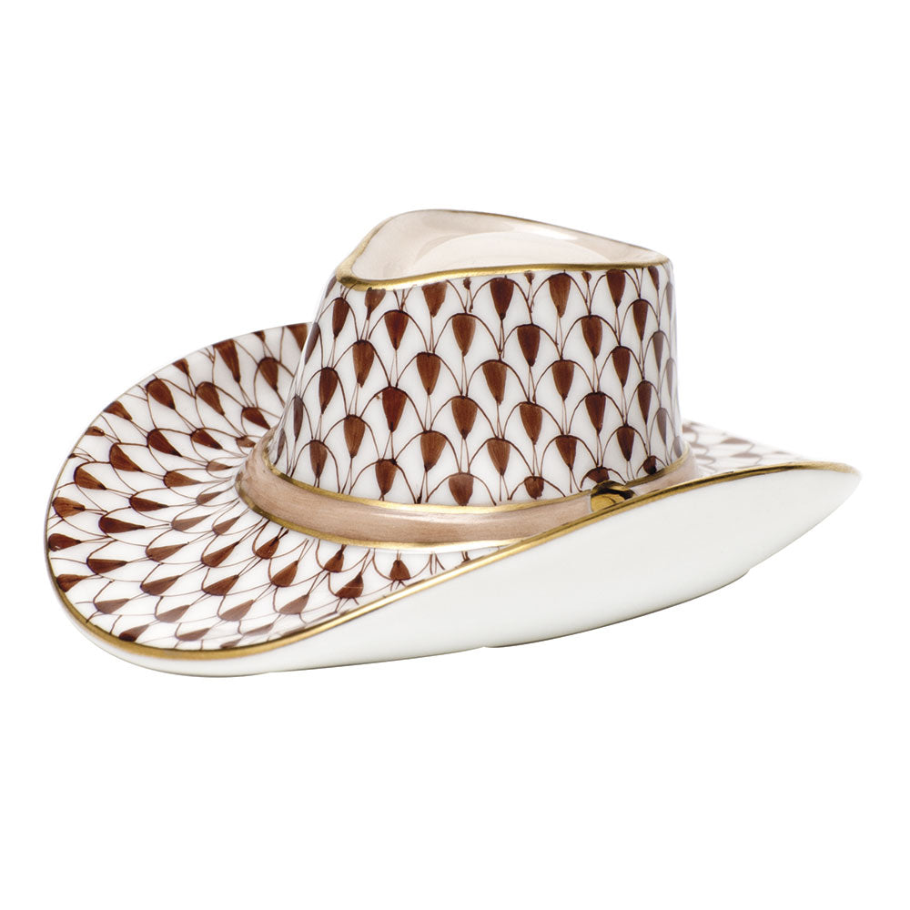 Herend Cowboy Hat, Brown