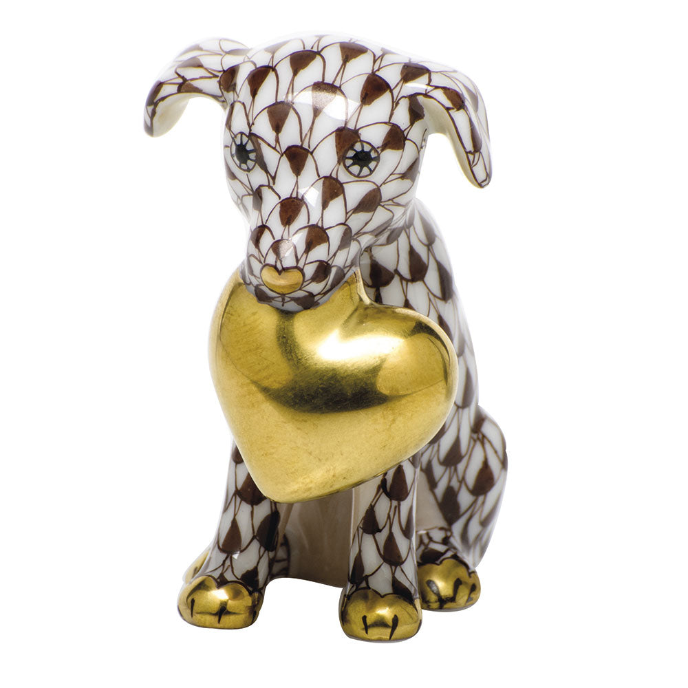 Herend Puppy Love, Brown