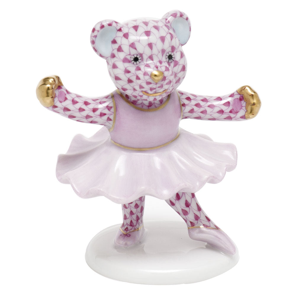 Herend Ballerina Bear, Pink