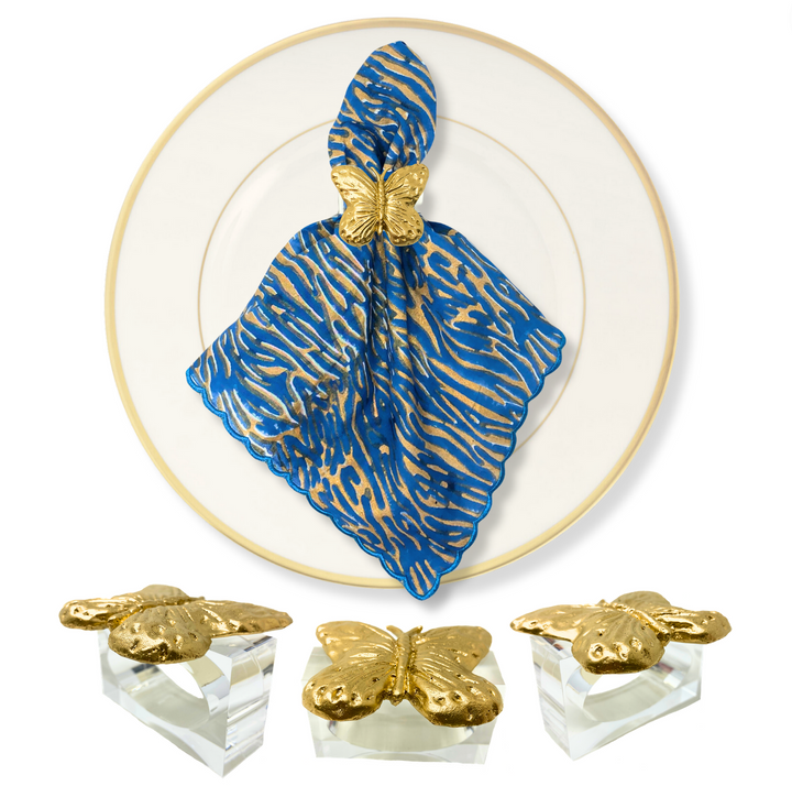 Butterfly Napkin Rings, S/4