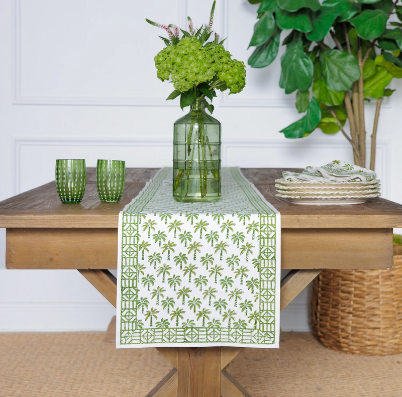 Palm Tree Table Runner