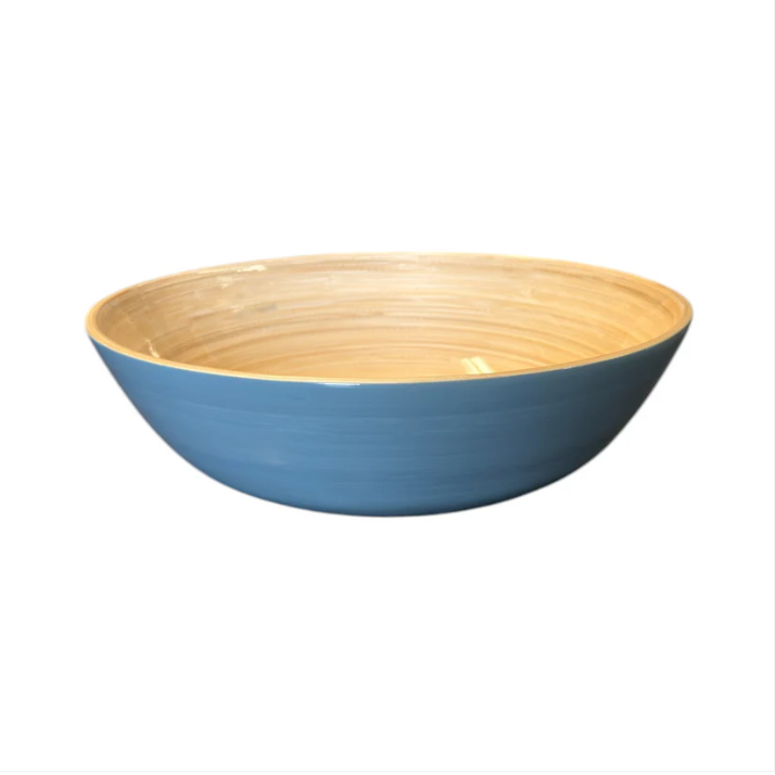 Bamboo Classic Serving Bowl, Dove Blue
