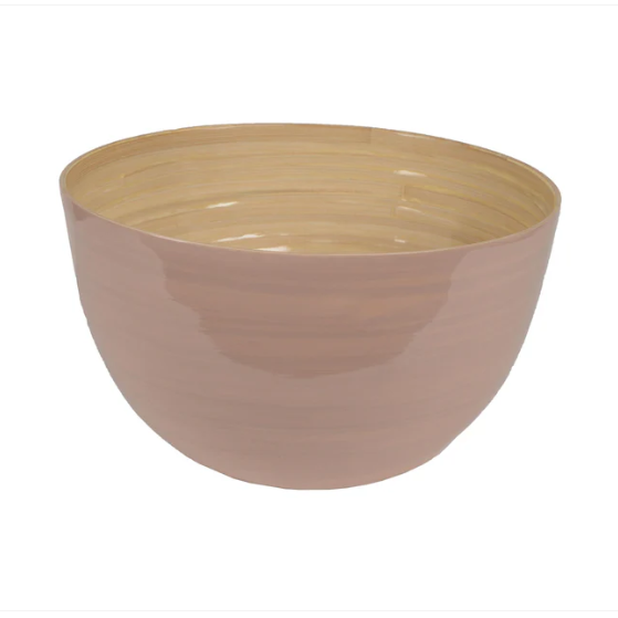 Bamboo 8.6" Serving Bowl, Blush