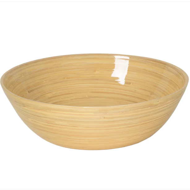 Bamboo Large Party Bowl, Natural