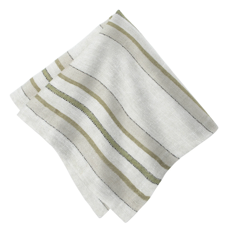Olive Stripe Napkin