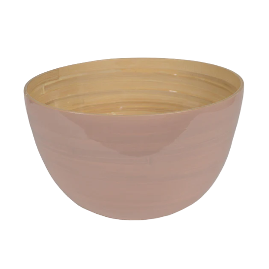 Bamboo 10" Serving Bowl, Blush