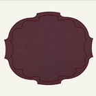 Parker Waxed Linen Placemat, Wine/Wine