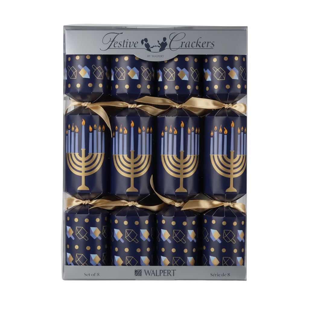 Hanukkah Crackers,  Set of 8