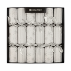 Silver Snowflakes Crackers, Set of 6