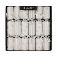 Silver Snowflakes Crackers, Set of 6