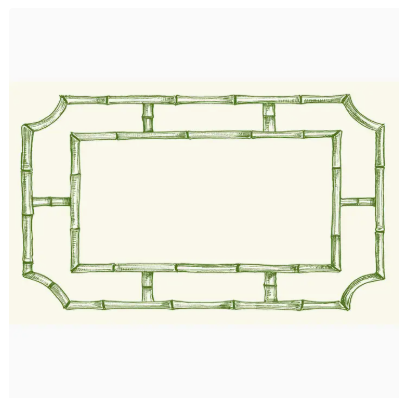 Bamboo Lattice Place Card
