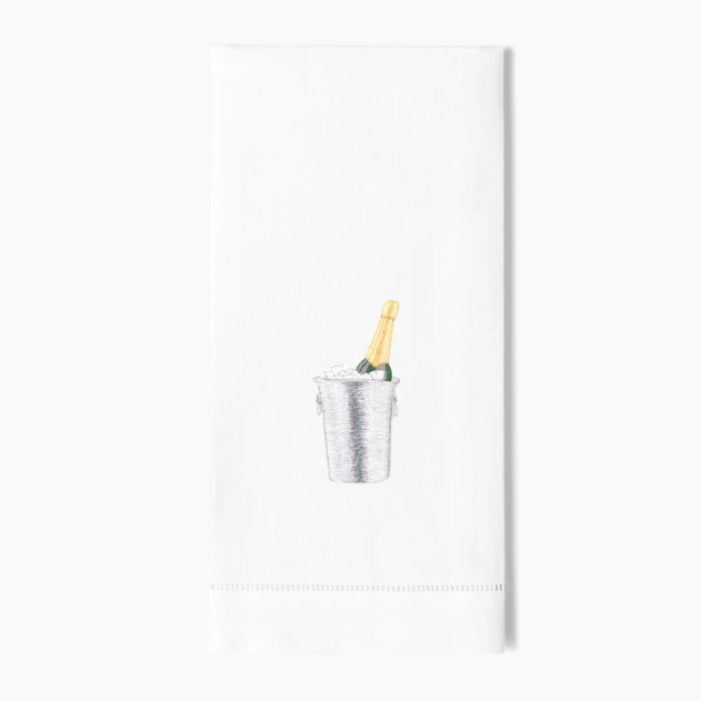 Champagne On Ice Hand Towel