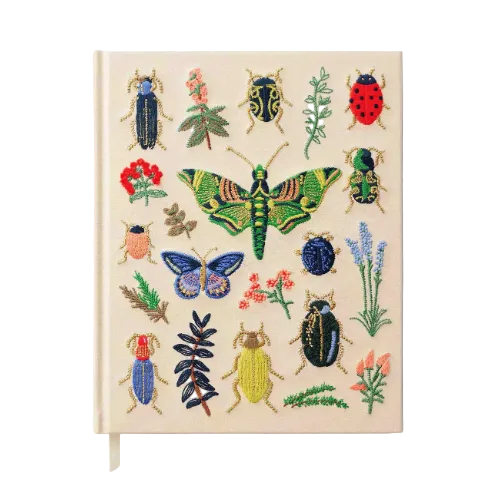 Curio Embroidered Fabric Sketchbook